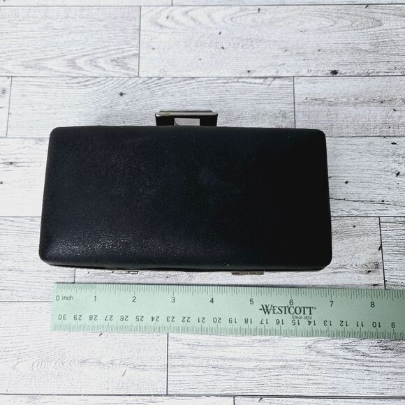 MMS Design Studio Hard Side Clam Shell Clutch Evening Special Occasion Bag - Picture 14 of 16